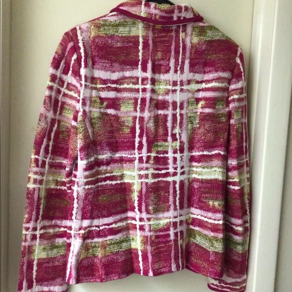 St John Wool blend Knit zip front light weight Jacket - Picture 2 of 4